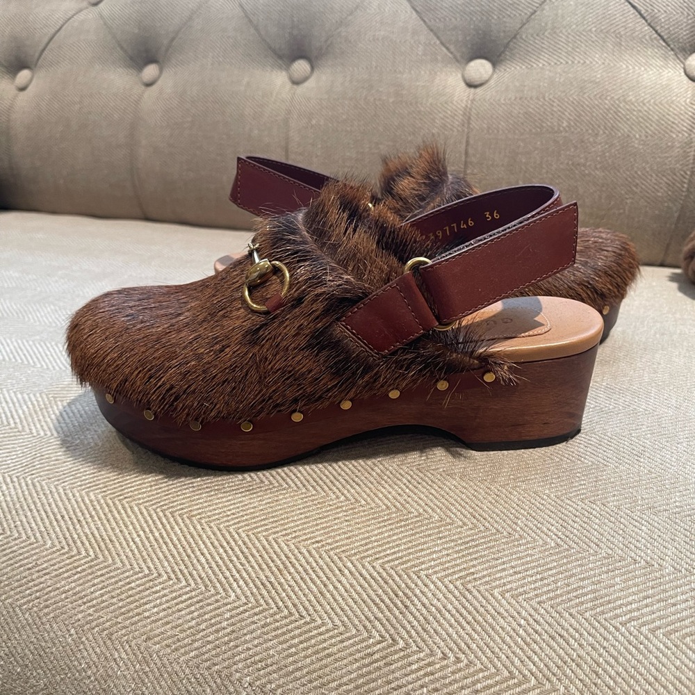 Gucci horsebit amstel clog 36
